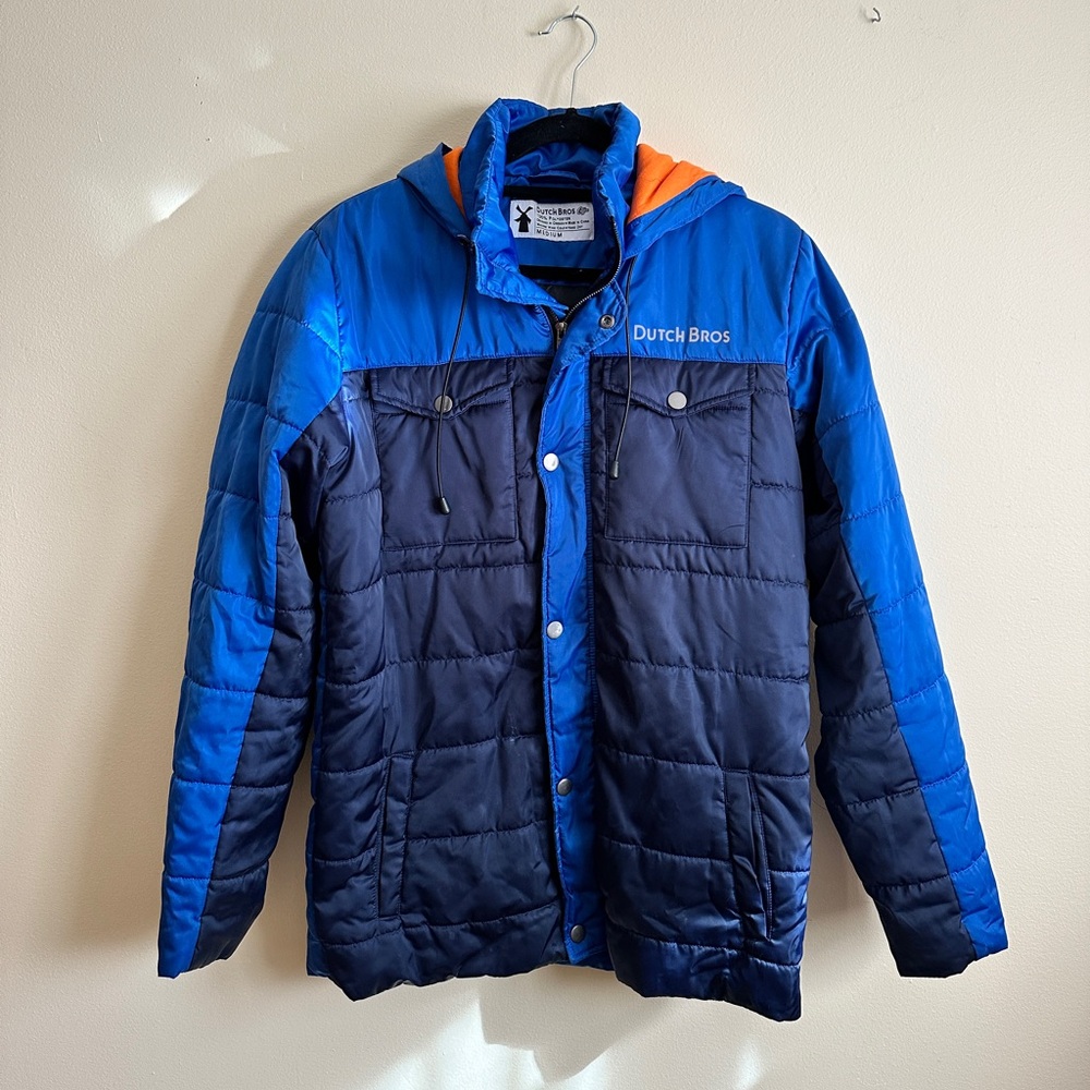 Dutch Bros puffer jacket medium RARE